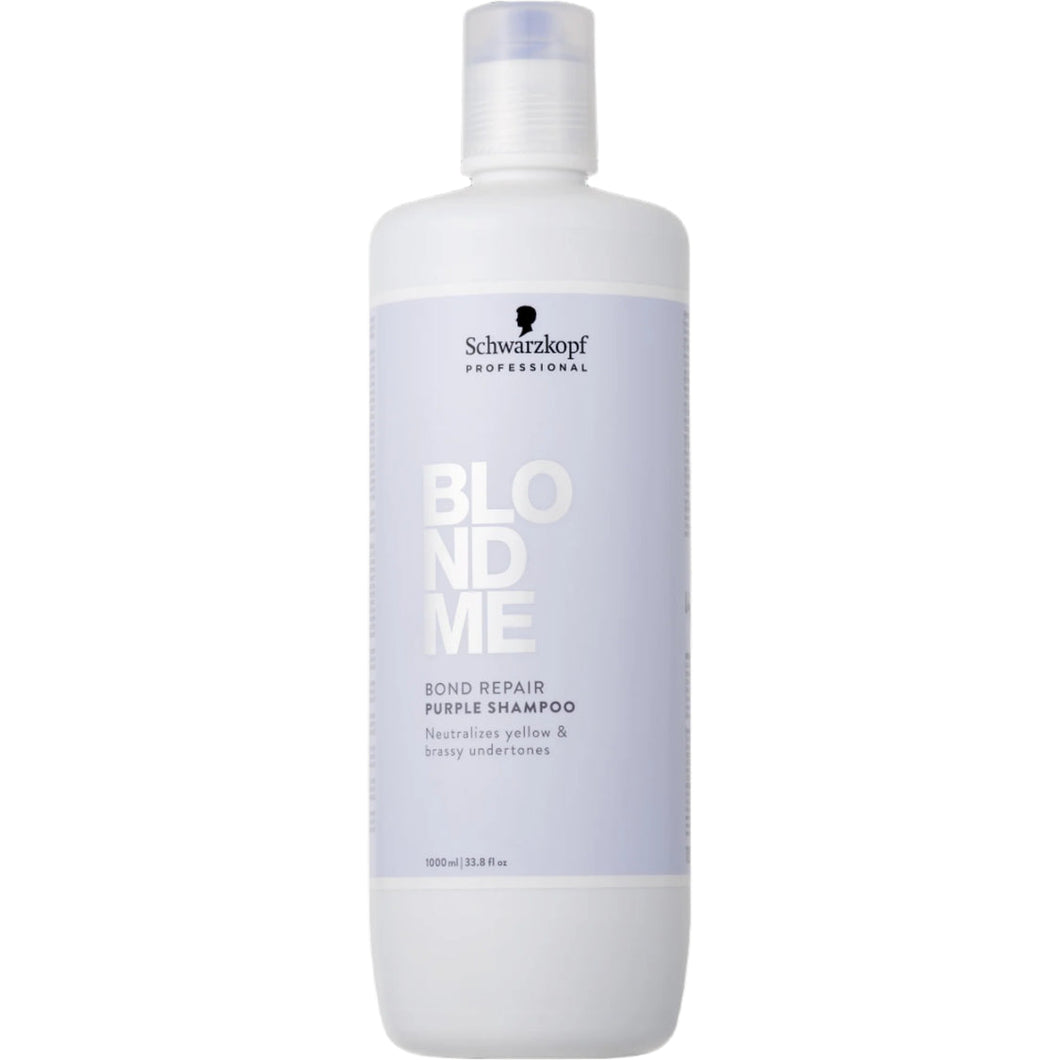 Schwarzkopf BlondMe Bond Repair Purple Sampon cu Pigment Violet Par Blond 1000ml