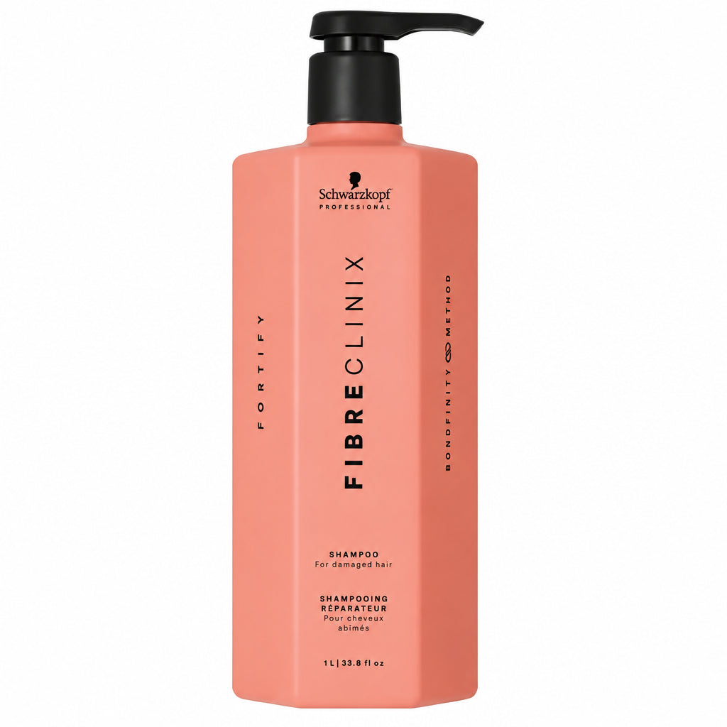 Schwarzkopf Professional Bonacure Fibre Clinix Fortify 1000ml - Sampon Reparator Pentru Par Deteriorat