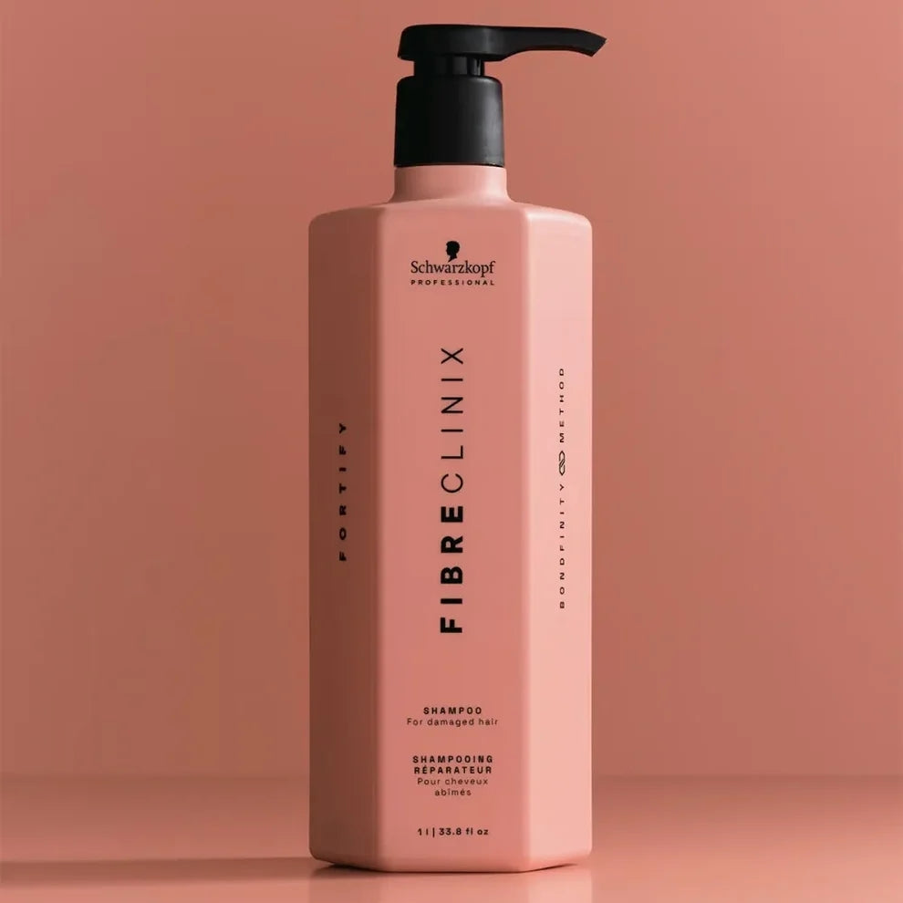 Schwarzkopf Professional Bonacure Fibre Clinix Fortify 1000ml - Sampon Reparator Pentru Par Deteriorat