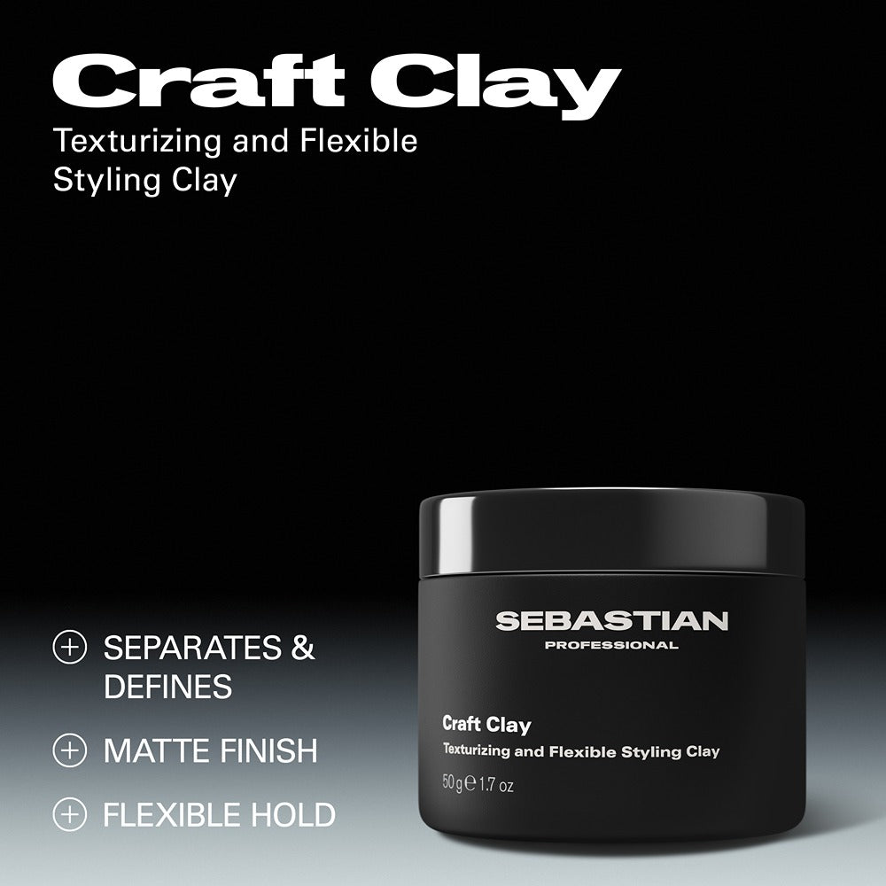 Sebastian Craft Clay 50g - Ceara de Par Pentru Texturizare Si Fixare Flexibila