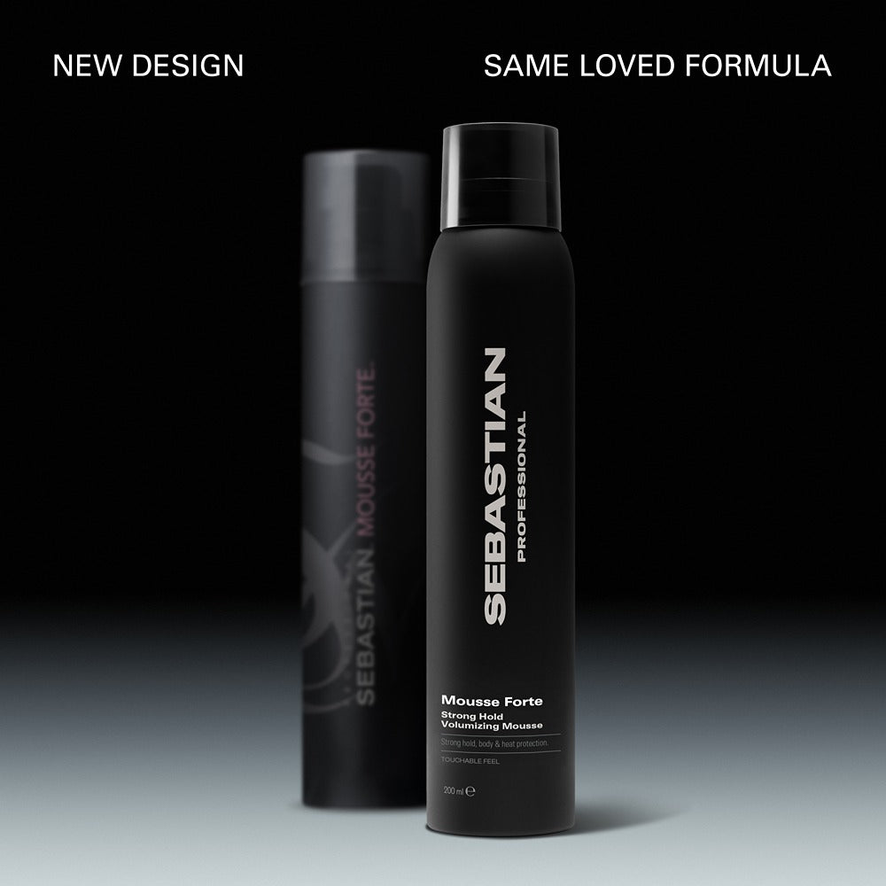 Sebastian Mousse Forte Strong Hold Volumizing Mousse 200ml - Spuma Pentru Volum Si Fixare Puternica