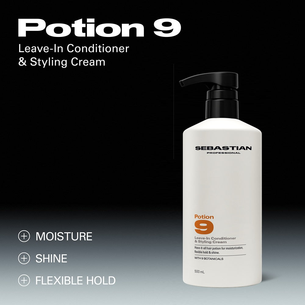 Sebastian Professional Potion 9 Leave-In Conditioner & Styling Cream 500ml - Fixare Lejera
