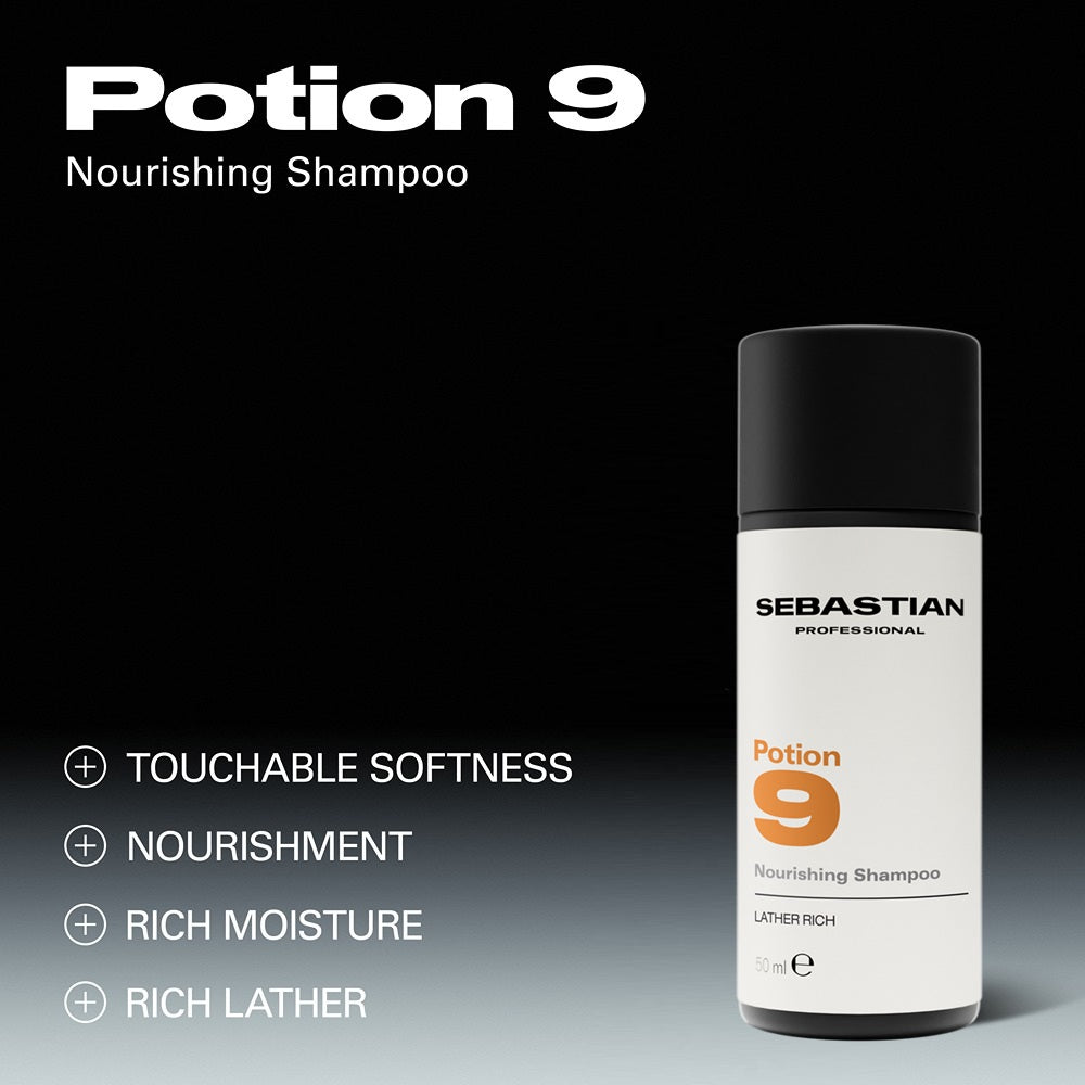 Sebastian Professional Potion 9 Nourishing Shampoo 50ml - Sampon Hranitor Pentru Par Uscat