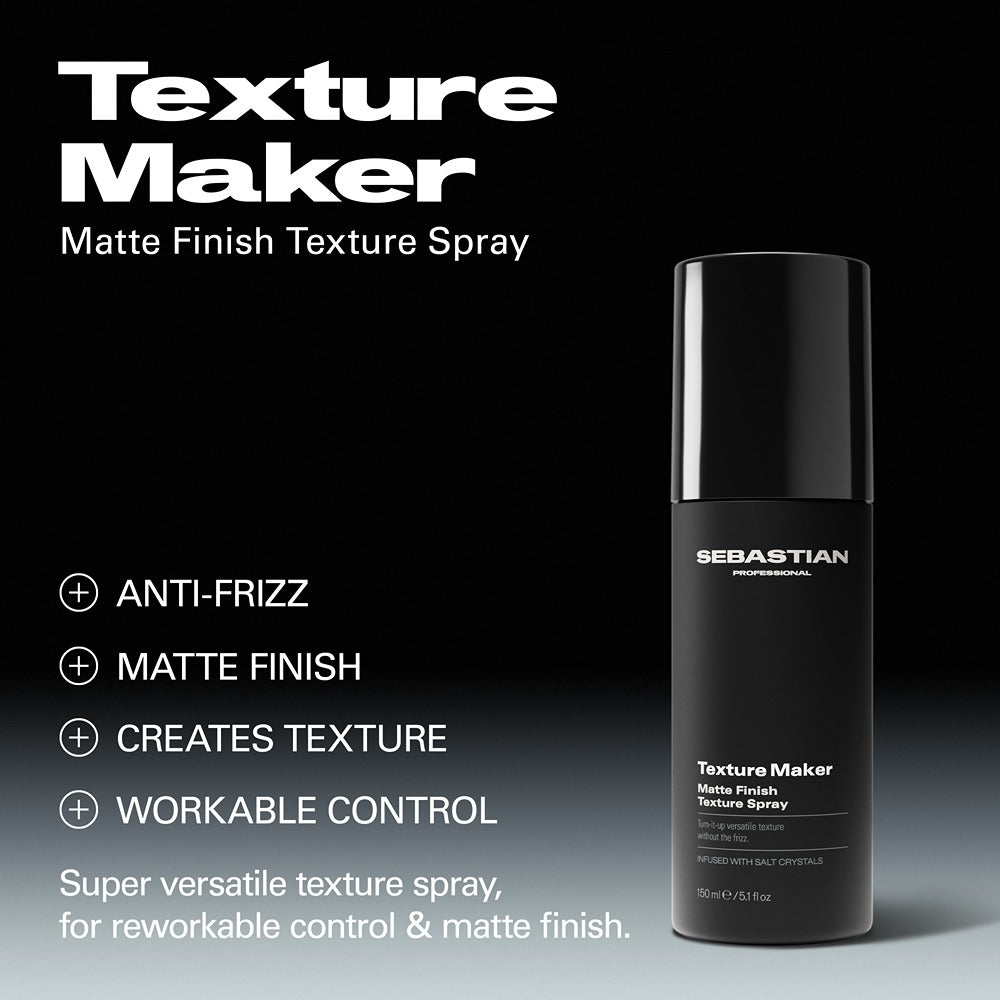 Sebastian Texture Maker Matte Finish Texture Spray 150ml - Spray Pentru Texturizare Cu Efect Mat