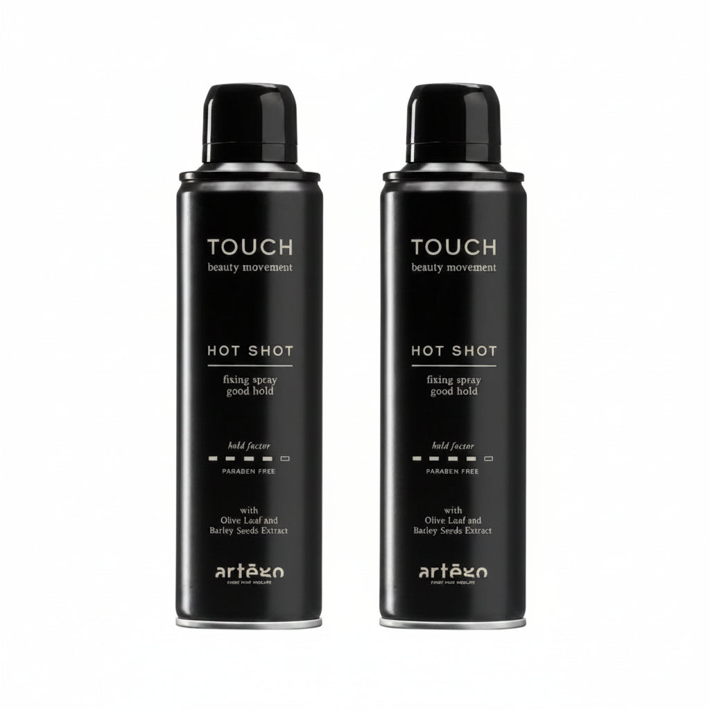 Set Artego 2x Touch Hot Shot 500ml - Fixativ cu Fixare Puternica
