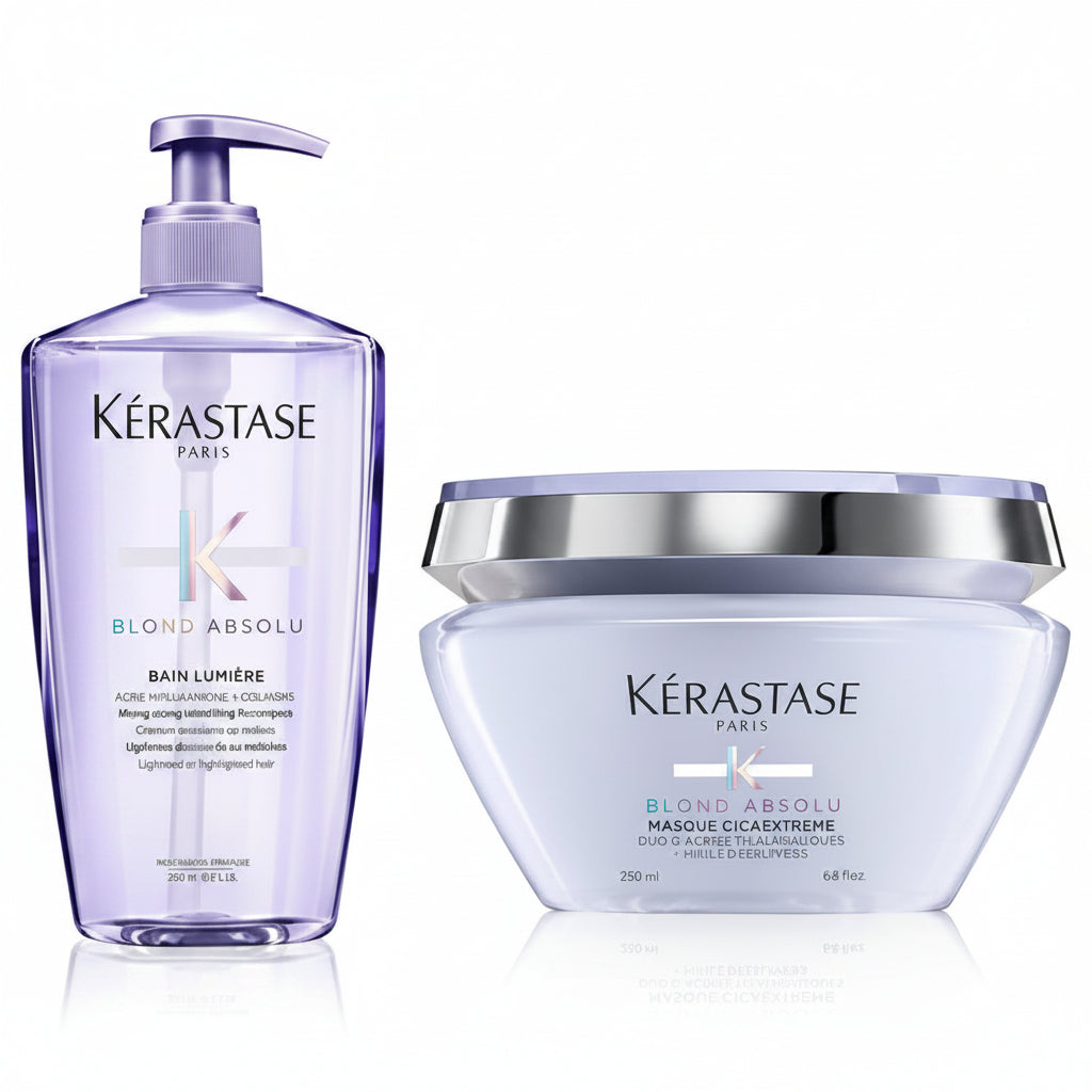 Set Kerastase Blond Absolu Sampon 500ml si Masca 200ml - Beauty Lounge
