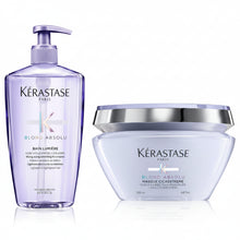 Încarcă imaginea în Galerie, Set Kerastase Blond Absolu Sampon 500ml si Masca 200ml - Beauty Lounge
