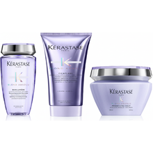 Încarcă imaginea în Galerie, Set Kerastase Blond Absolu Trio – Sampon UV 250ml + Cicaflash 250ml + Masca Cicaextreme 200ml - Beauty Lounge
