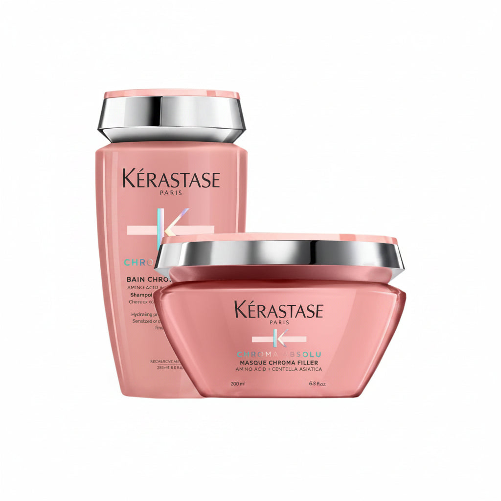 Set Kerastase Chroma Absolu - Sampon Bain Chroma 250ml si Masca 200ml - Beauty Lounge