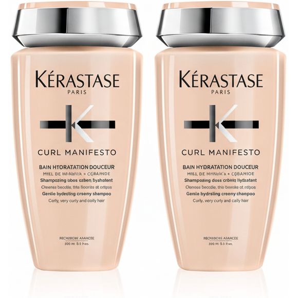 Set Kerastase Curl Manifesto 2 x Bain Hydratation Sampon 250ml - Beauty Lounge