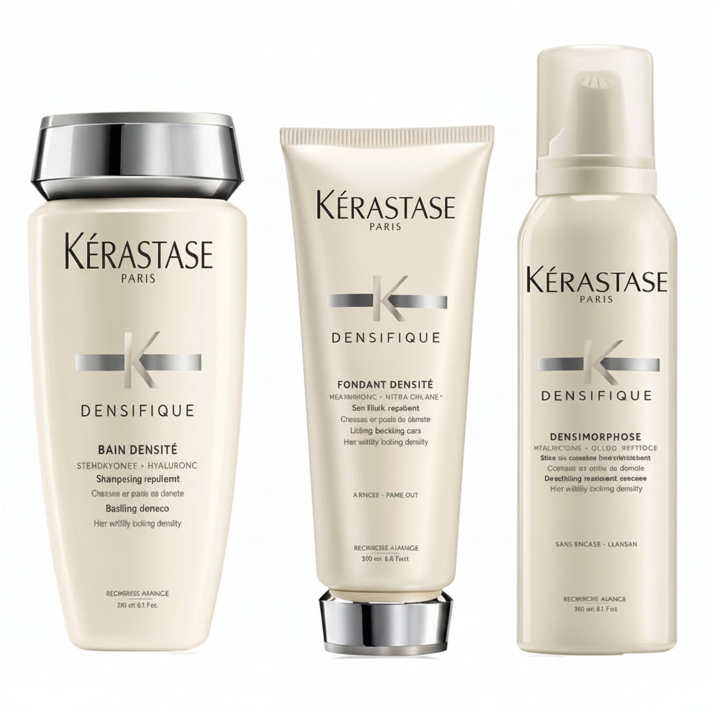 Set Kerastase Densifique Trio - Bain 250ml + Fondant 200ml + Densimorphose 150ml - Beauty Lounge