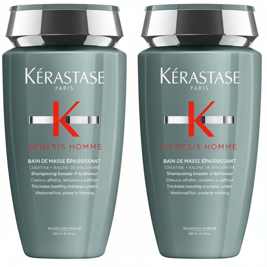 Set Kerastase Genesis Homme 2 x Bain de Masse - Sampon 250ml - Beauty Lounge