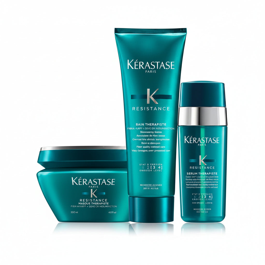 Set Kerastase Resistance Therapiste - Sampon 250ml Masca 200ml si Ser 30ml - Beauty Lounge