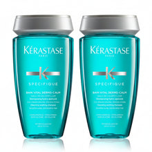 Încarcă imaginea în Galerie, Set Kerastase Specifique 2 x Dermocalm Bain Vital - Sampon 250ml - Beauty Lounge
