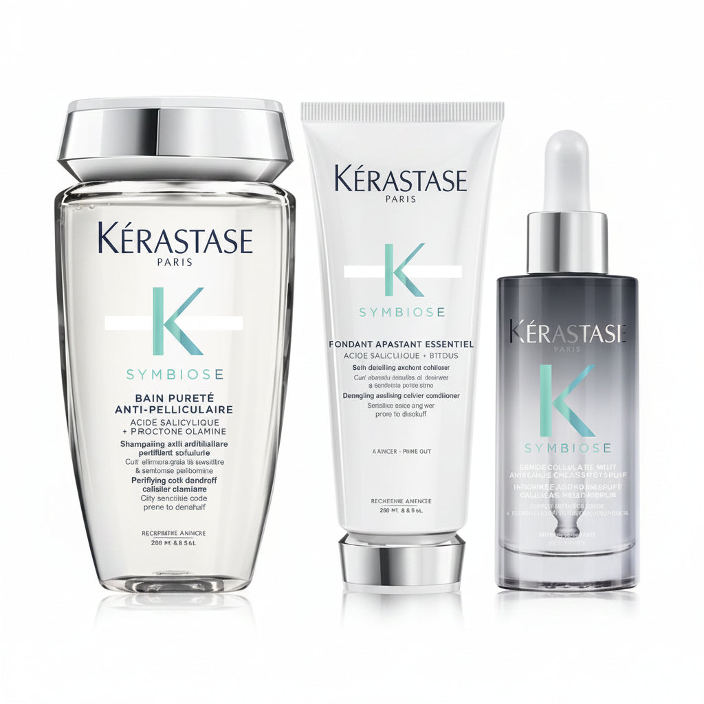 Set Kerastase Symbiose - Sampon Bain Purete 250ml Balsam 200ml si Serum 90ml - Beauty Lounge