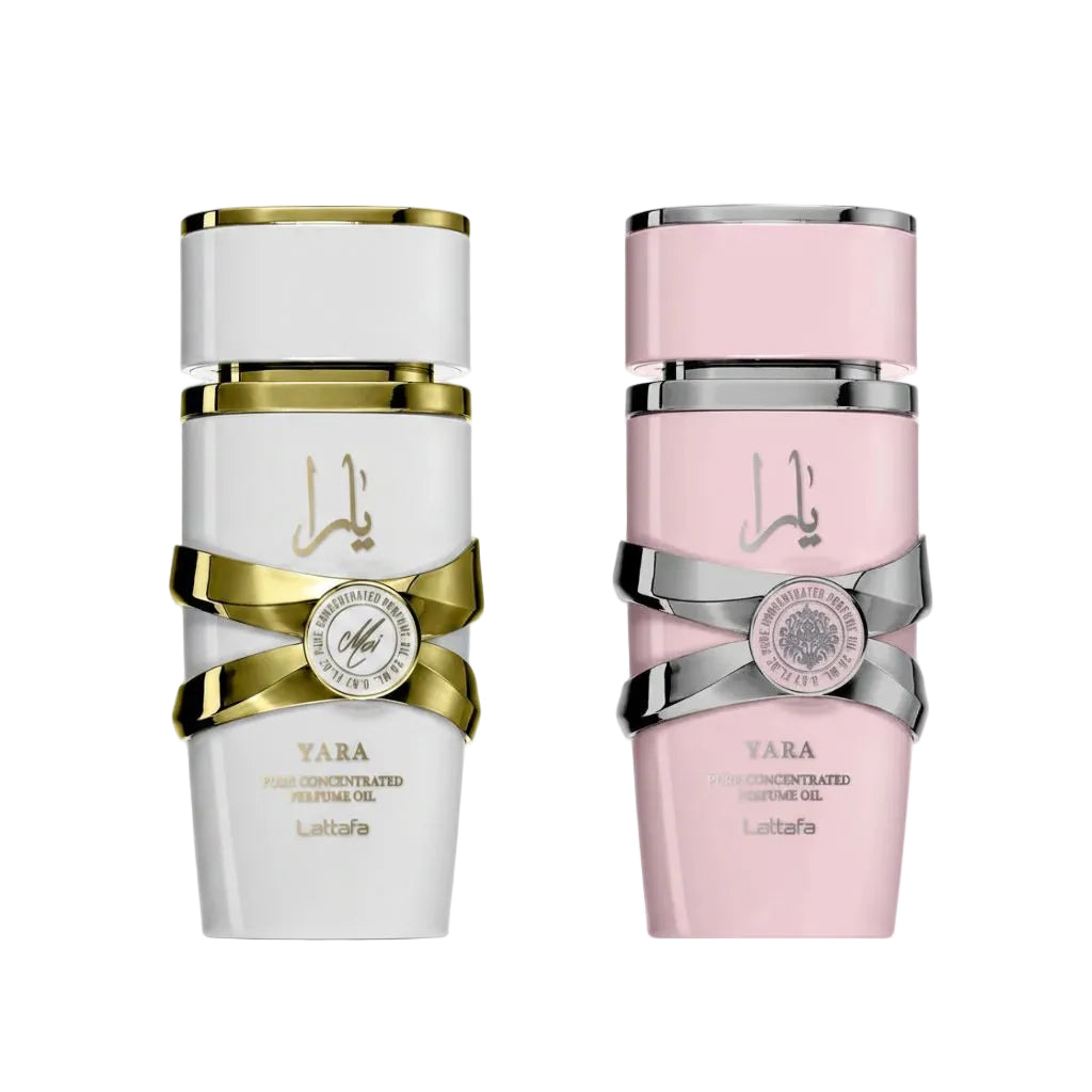 Set Lattafa Collection Yara 20ml + Yara Moi 20ml - Uleiuri de Parfum Pentru Femei