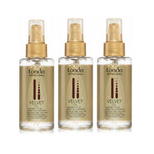 Încarcă imaginea în Galerie, Set 3x Londa Velvet Oil Lightweight Oil 100ml - Ulei de Argan Pentru Par
