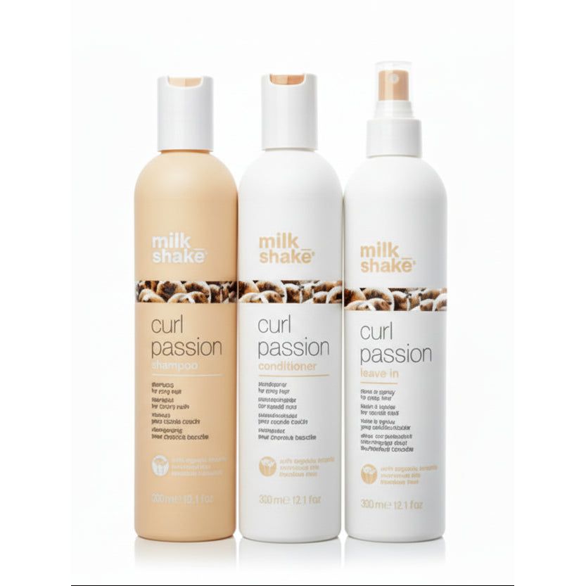 Set Milkshake Curl Passion Sampon 300ml Balsam 300ml si Leave-in 300ml - Beauty Lounge
