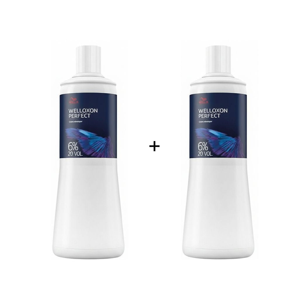 Set Wella Professionals 2x Welloxon Perfect 6% 1000ml - Oxidant
