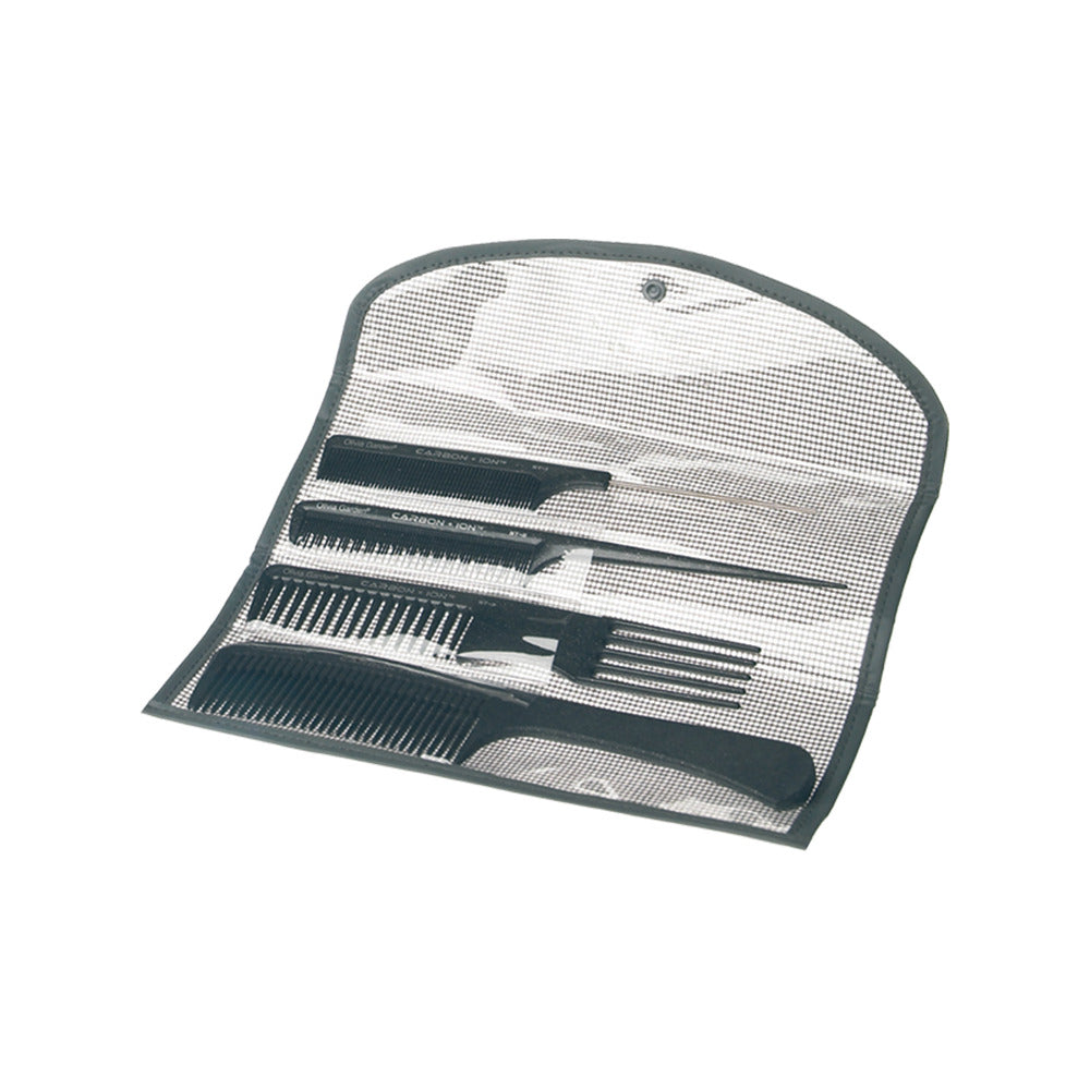 Olivia Garden Set Piepteni Carbon 4 Buc - Piepteni Profesionali Antistatici Rezistenti Caldura - Beauty Lounge