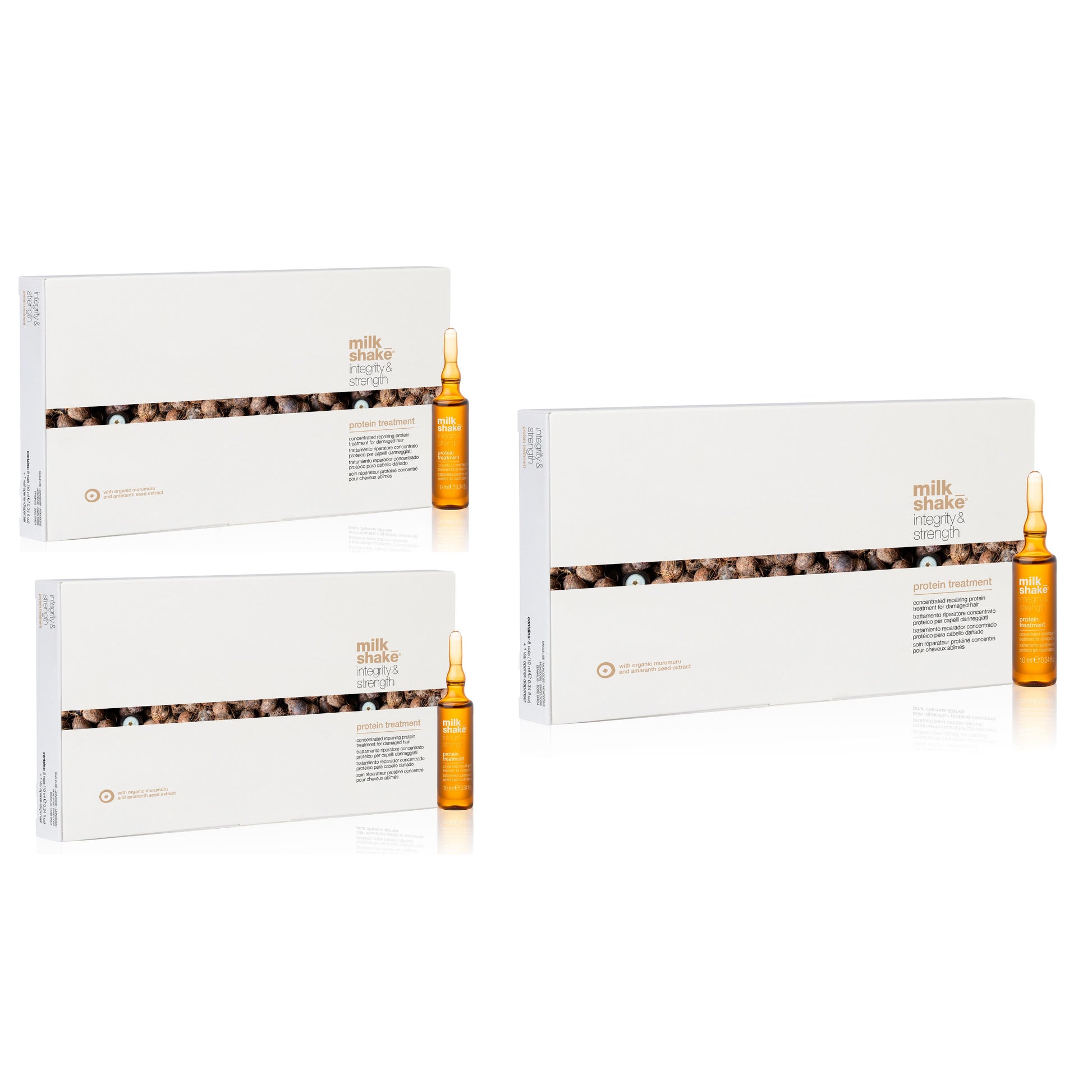 Set Milkshake 3 x MilkShake Integrity and Strenght Repairing Hair Lotion 8x10ml Fiole - Beauty Lounge