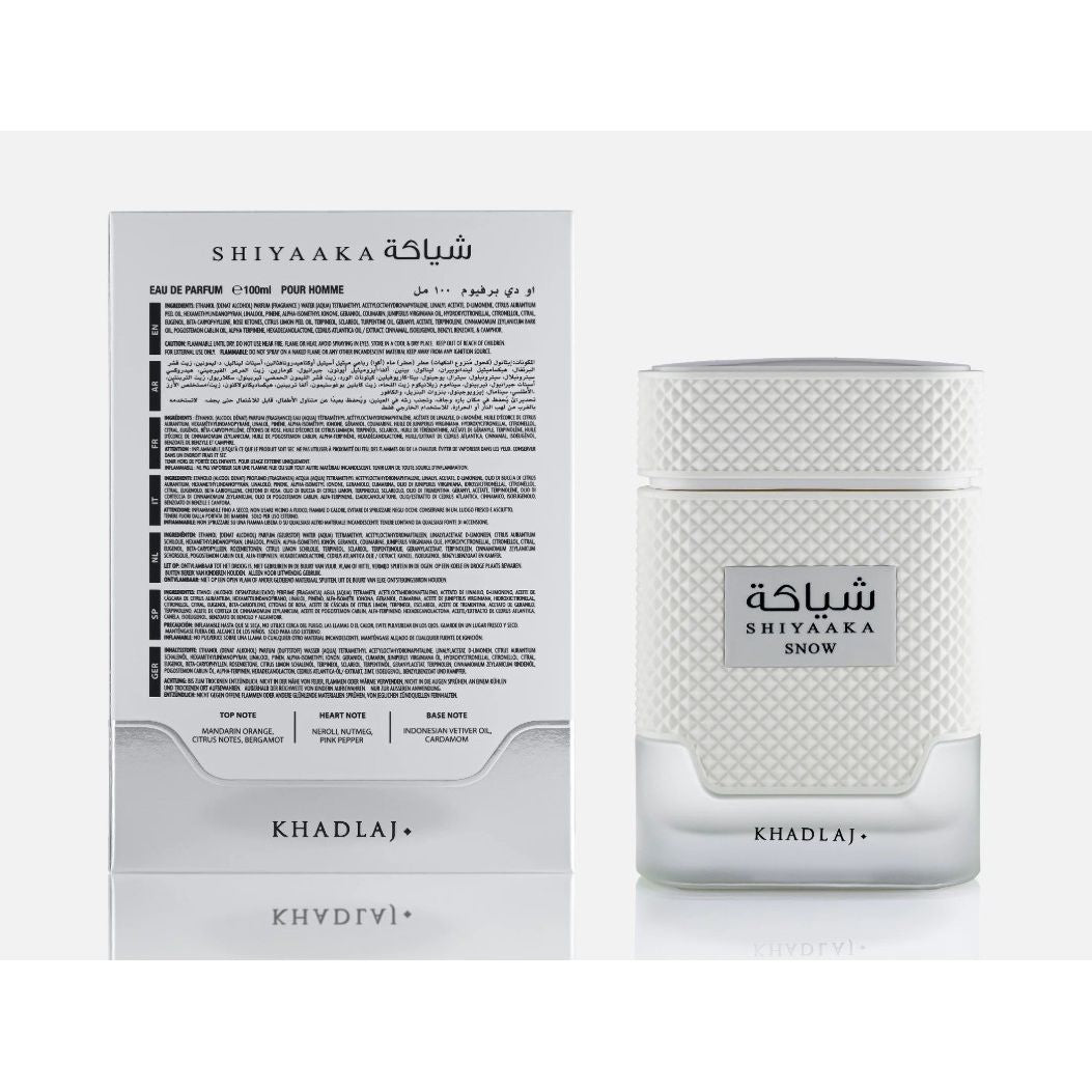 Khadlaj Shiyaaka Snow 100ml – Apa de Parfum Pentru Barbati - Beauty Lounge