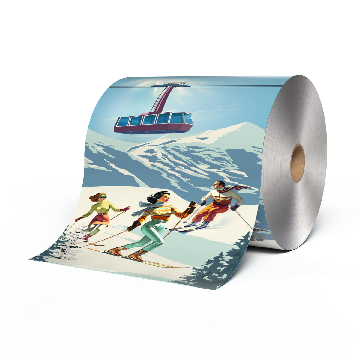 Sibel Alu Roll 12.7cmx97m 15µ Alpine Glow - Folie din Aluminiu Pentru Par