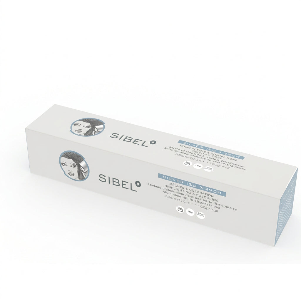 Sibel Alu Roll 29cmx100m 15µ Silver - Folie de Aluminiu Pentru Coafor