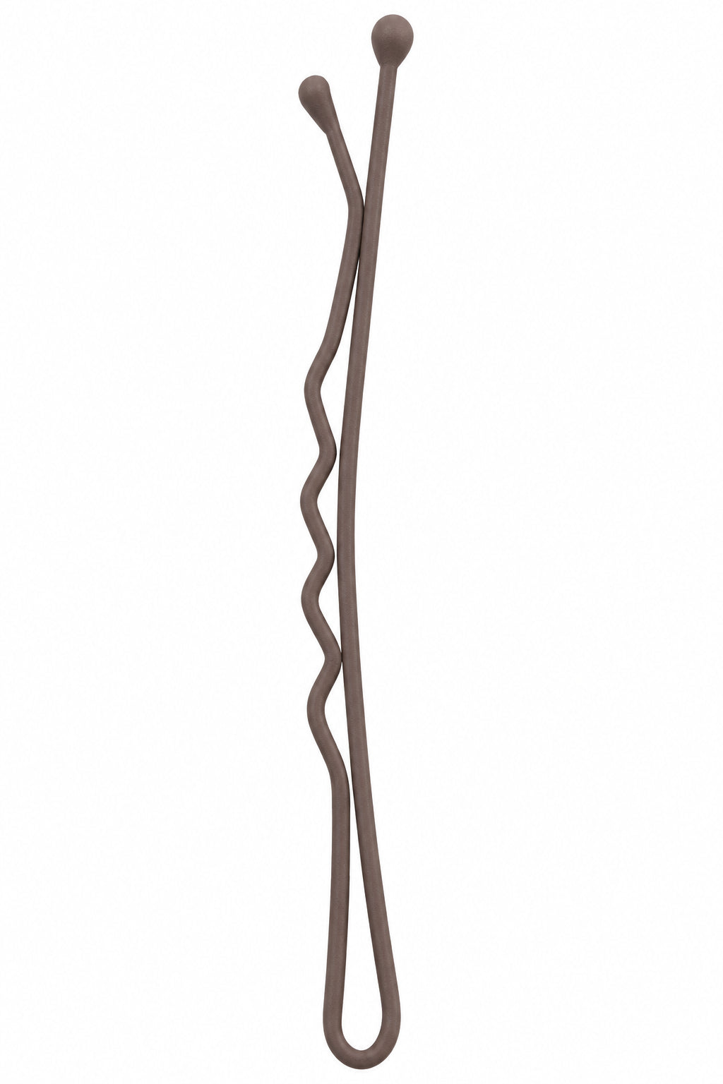 Sibel Best Grips Metal Wavy Matt Brown 50mm 12buc - Agrafe de Par Metalice