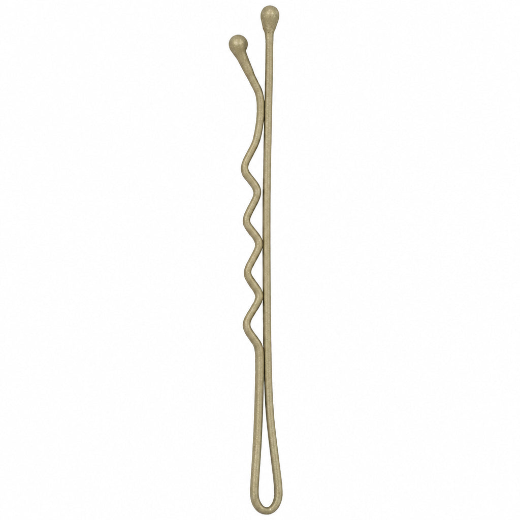 Sibel Best Grips Metal Wavy Matt Gold 70mm 250buc - Agrafe de Par Metalice
