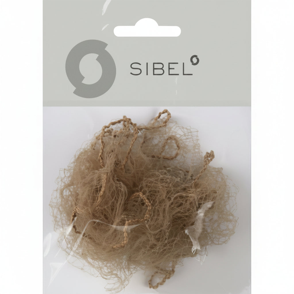 Sibel Bun Net Dark Blond 2pcs -  Set 2 Plase de Par pentru Coc cu Elastic Blond Inchis