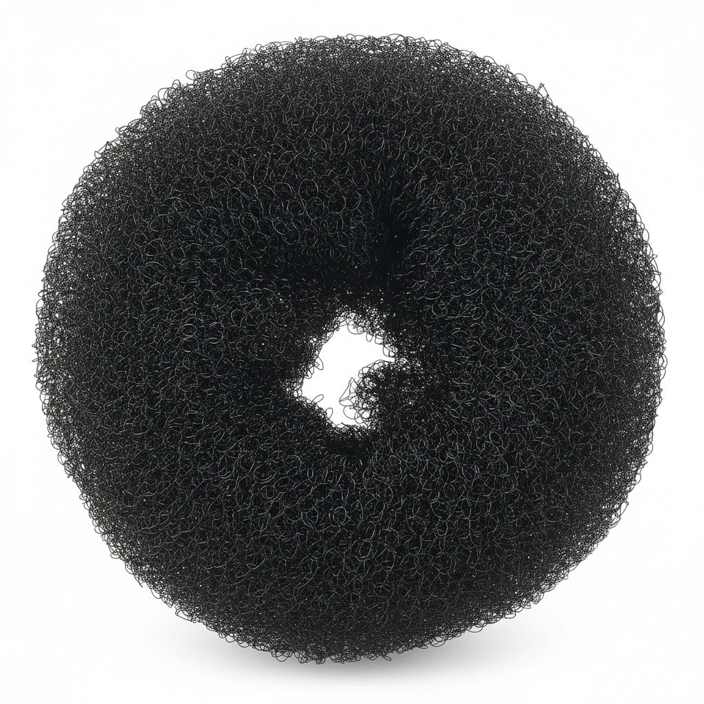 Sibel Bun Ring Nylon Black 11cm - Adaos de Coc