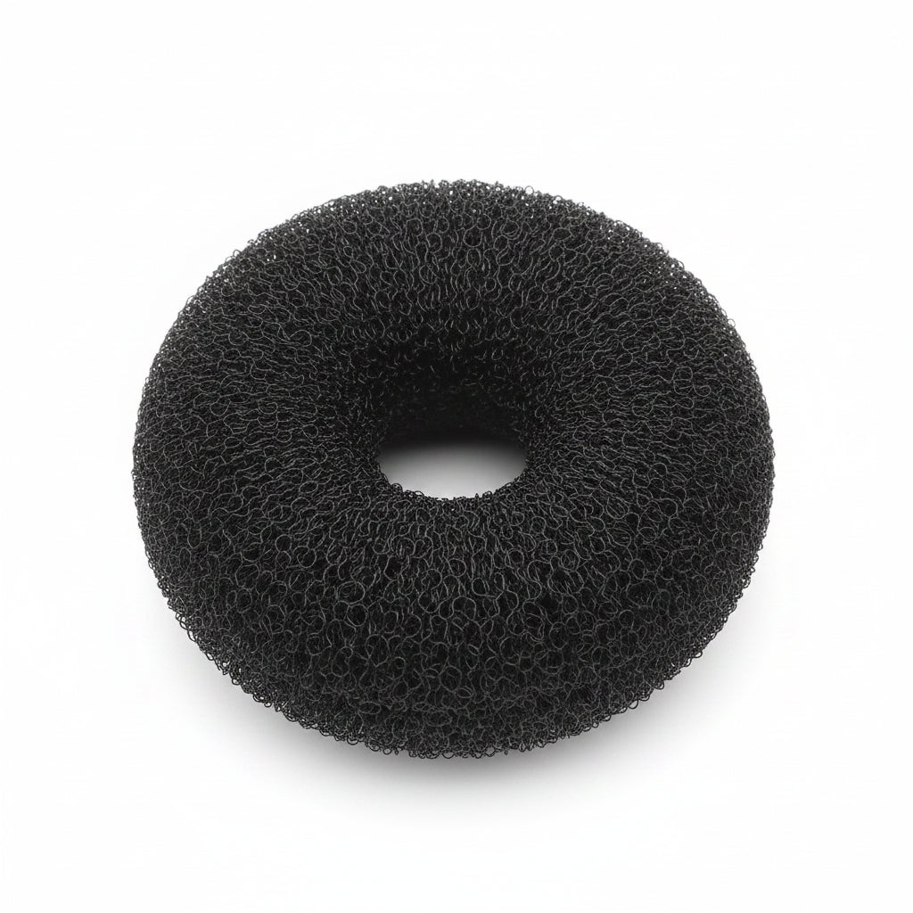 Sibel Bun Ring Nylon Black 8cm - Adaos de Coc