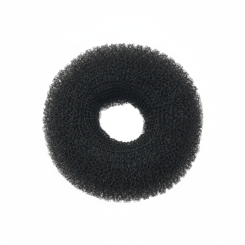 Sibel Bun Ring Nylon Black 9cm - Adaos de Coc