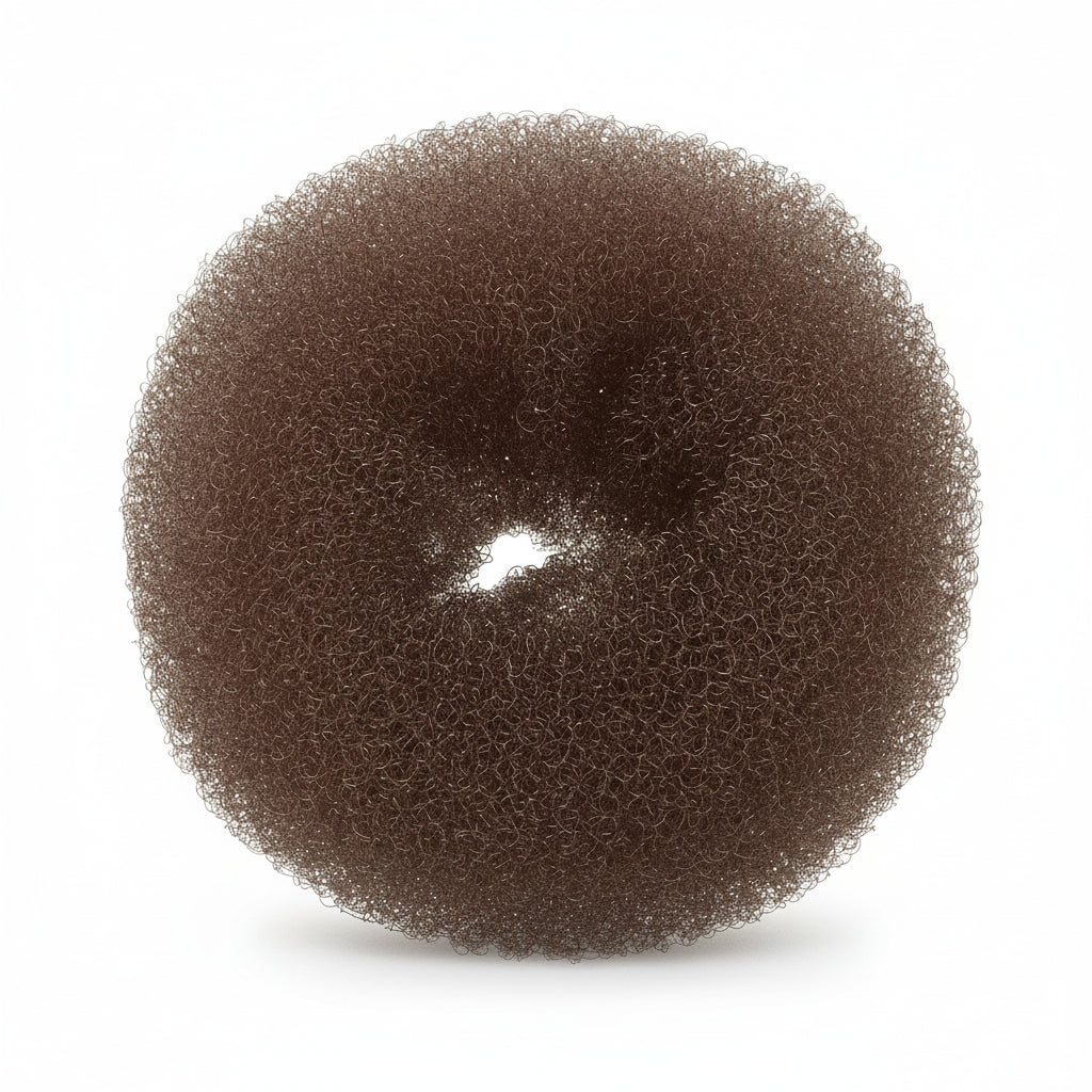 Sibel Bun Ring Nylon Brown 10cm - Adaos de Coc