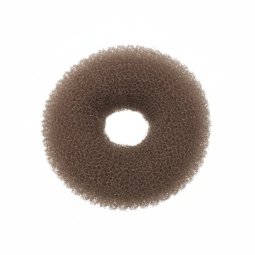 Sibel Bun Ring Nylon Brown 9cm - Adaos de Coc