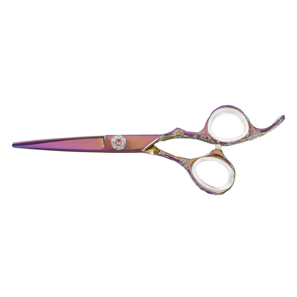 Sibel Cisoria Cutting Scissors Pink Sparkle - Foarfeca Profesionala de Tuns