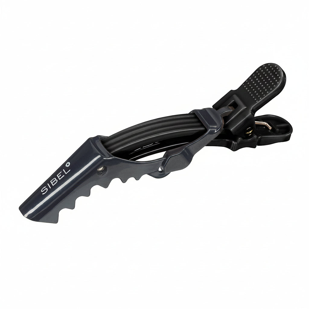 Sibel Gator Clips 6x9cm Black - Clame Profesionale Pentru Par