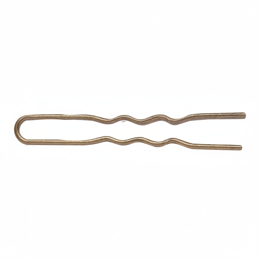 Sibel Classic Pins Metal Wavy Brown 70mm 500g - Agrafe Ondulate Maro - Beauty Lounge