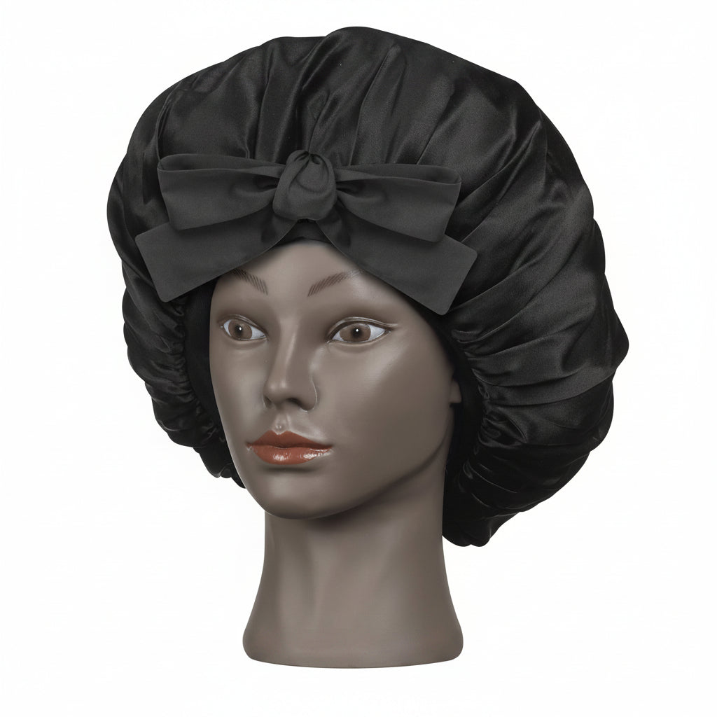 Sibel Curl Sleeping Bonnet - Boneta Satin Pentru Par Cret si Protectie Nocturna - Beauty Lounge