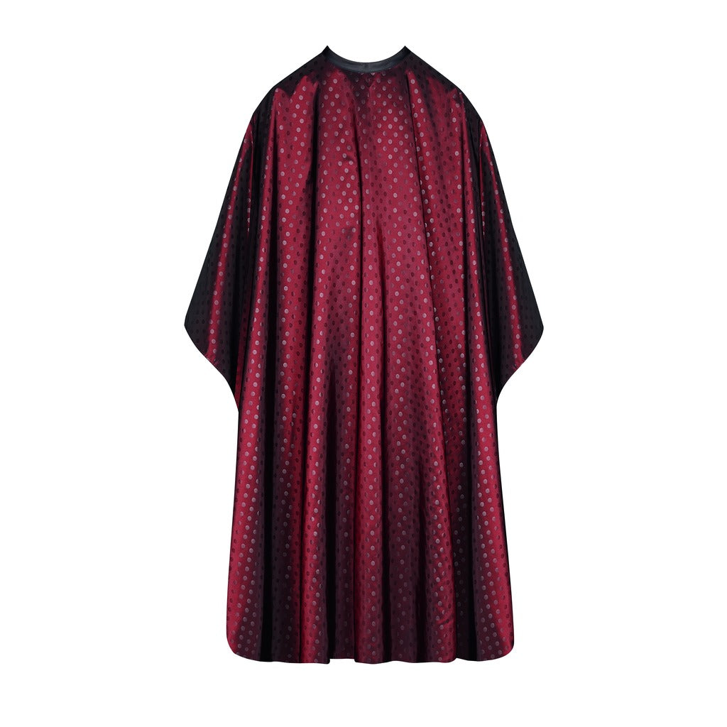 Sibel Cutting Cape Dots 3in1 Closure Wine Red - Pelerina Profesionala de Tuns
