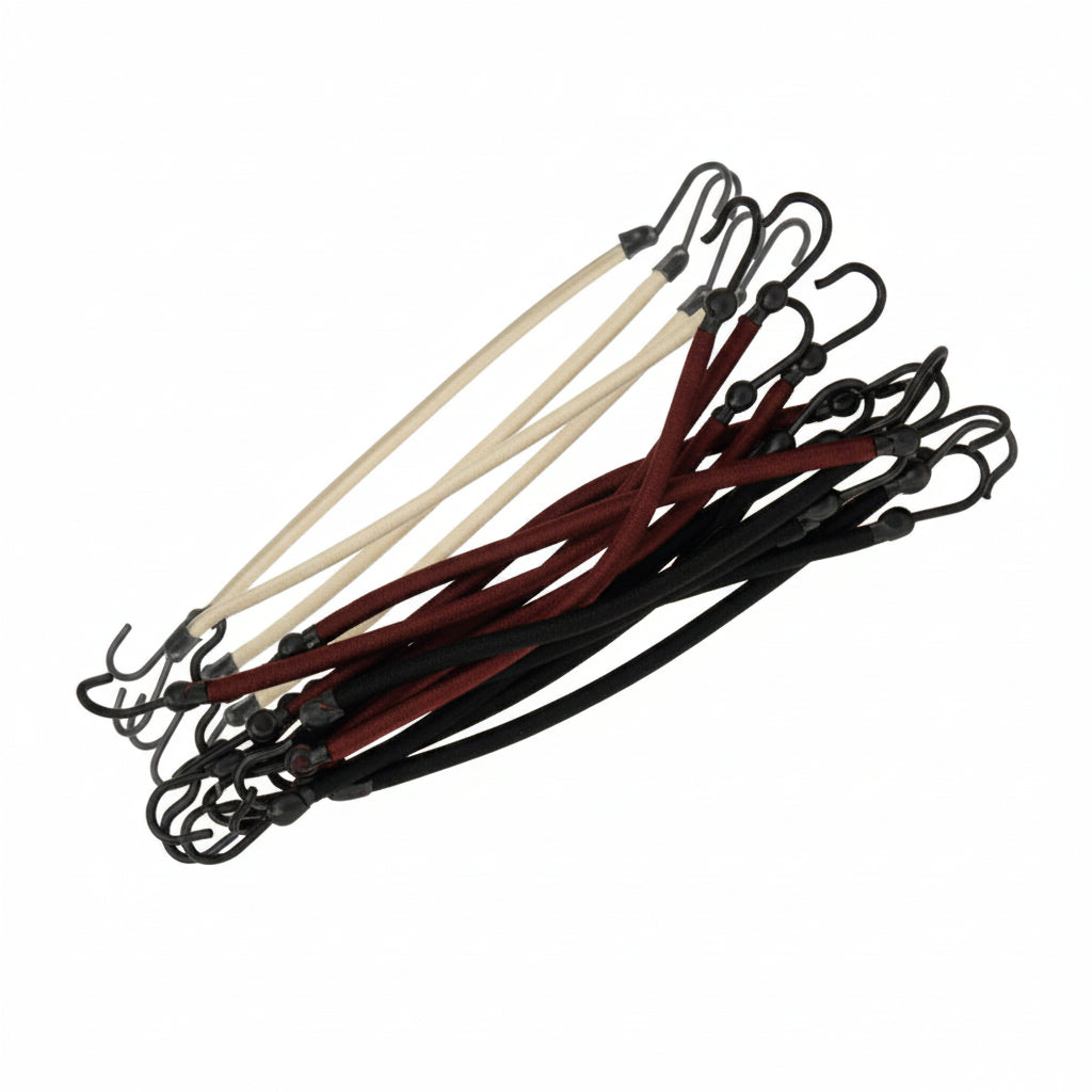 Sibel Elastic bands Hook Black-Brown 12pcs - Benzi Elastice Pentru Par Negru-Maro