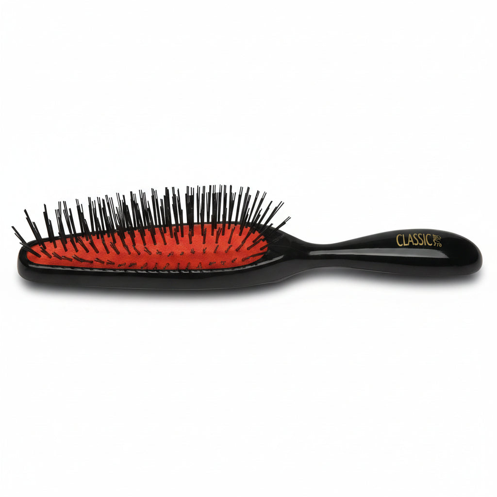 Sibel Flat Brush Classic 79 Oval Pneumatic Black - Perie Plata Pentru Par