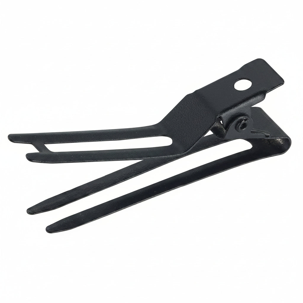 Sibel Metal Setting Clips Galvani Black 12pcs - Clame Metalice Pentru Par