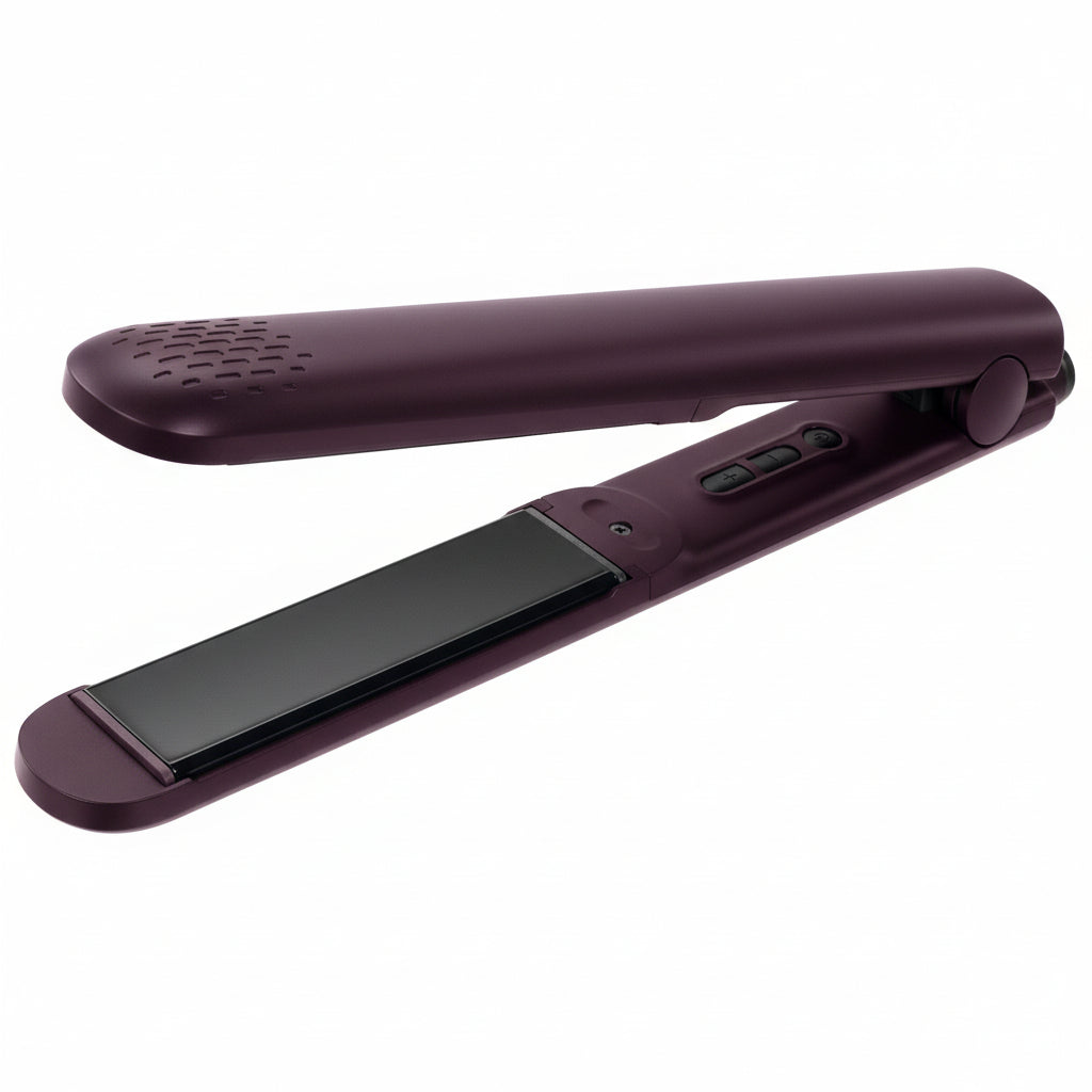 Sibel Girra Straightener Proflex Burgundy FW26 - Set Placa si Perie Pentru Par
