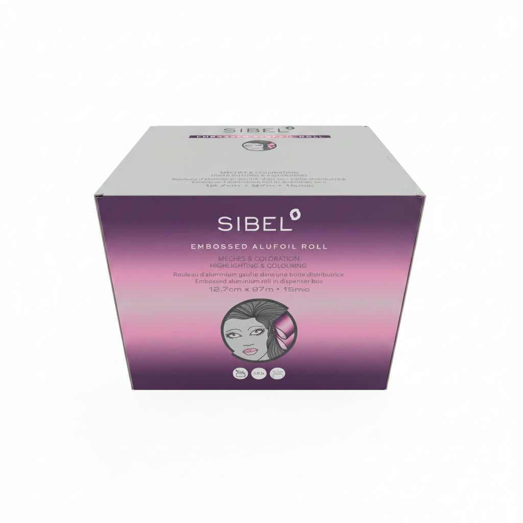 Sibel Gradient Ruby Emb Alufoil Roll 12,7cmx97m 15µ - Rola Folie Aluminiu