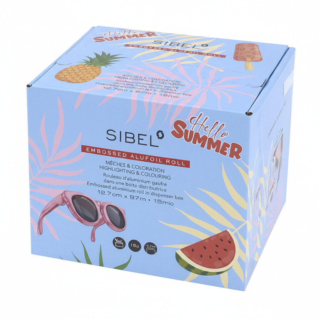 Sibel Hello Summer Alufoil Roll 12,7cm x 97m 15µ - Folie Aluminiu Profesionala - Beauty Lounge