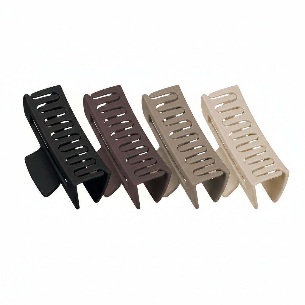 Sibel King Clamps L 4pcs Natural Colour - Set 4 Bucati Clame Mari Pentru Par