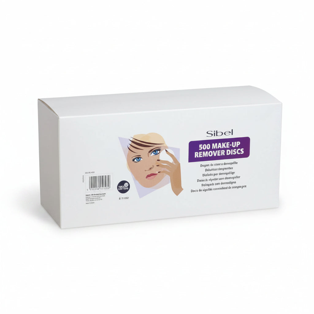 Sibel Make-Up Removal Pads Round 5.7cm 500pcs - Dischete Demachiante