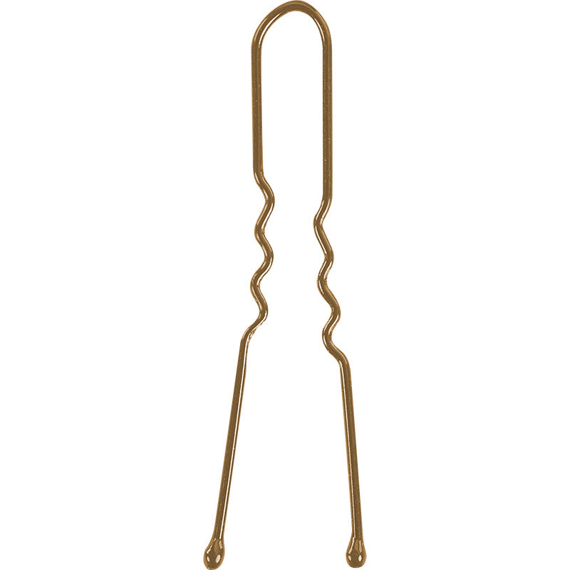 Sibel Micro Pins Wavy Brown 35mm, 500 bucăți, agrafe metalice pentru păr, ideale pentru coafuri sigure și stilizate, potrivite pentru salon sau acasă - Beauty Lounge